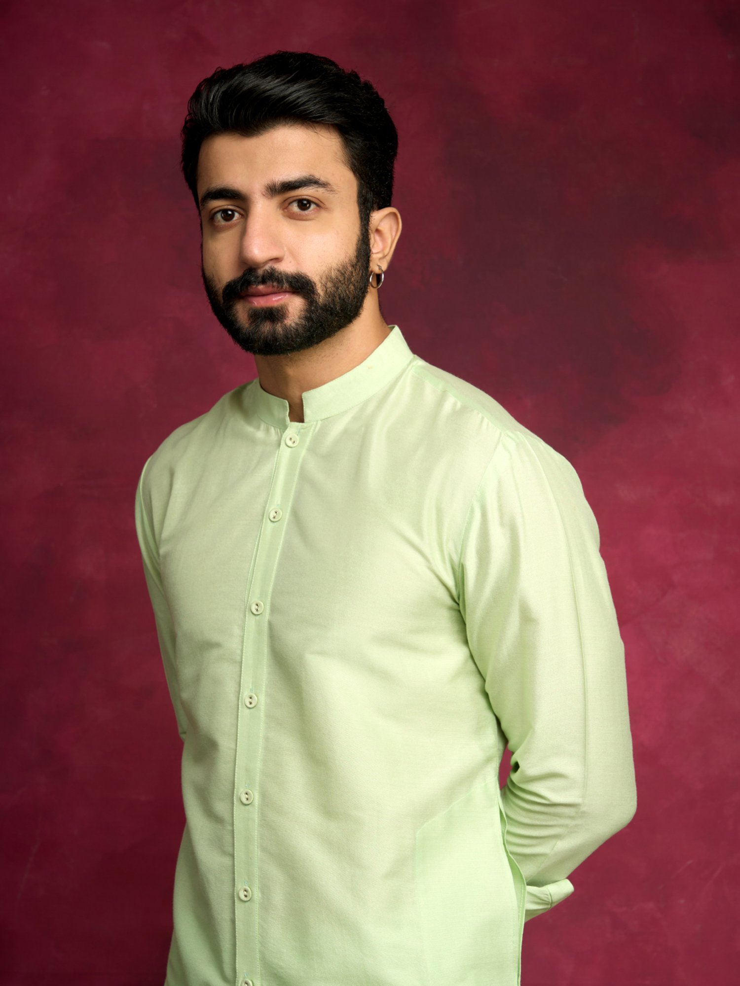 Abhishti Green Straight Fit Kurta