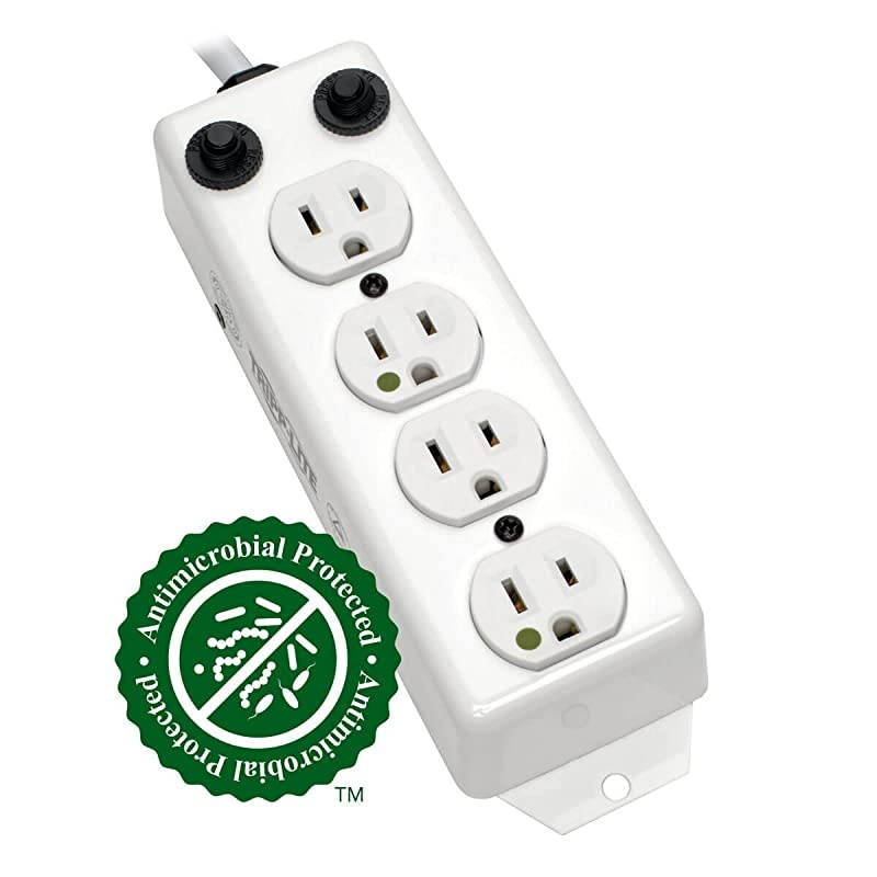 Medical-Grade Power Strip, 4 15A Hospital-Grade Outlets, 15ft. Cord, UL 1363A, (PS-415-HG-OEM)