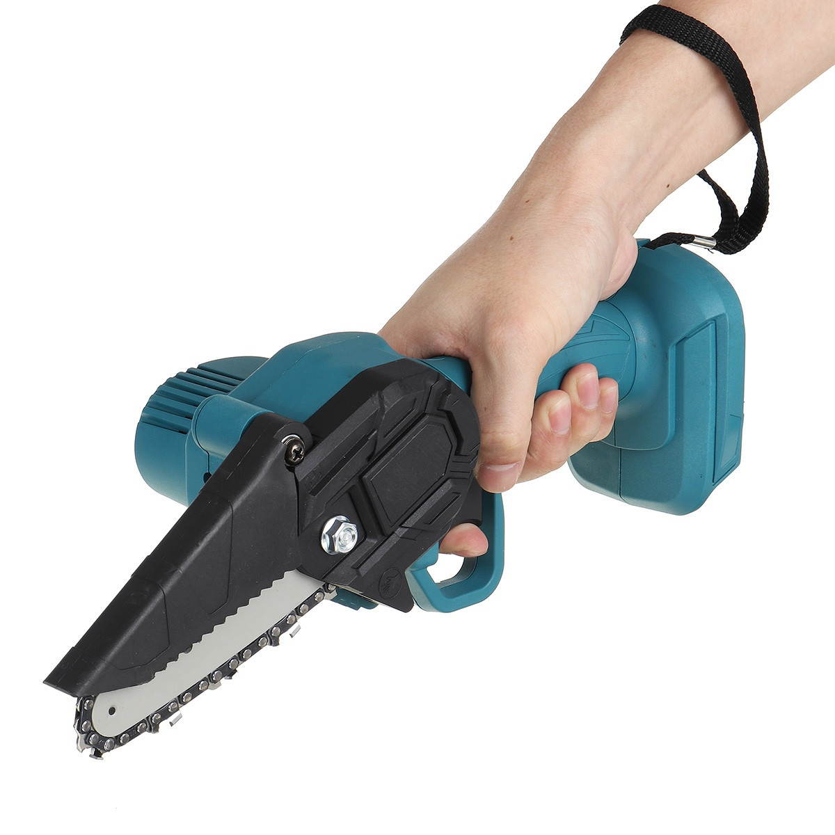 4Inch Portable Electric Chain Saws Woodworking Tool Wood Saw Cutter Chainsaw For Makita 18V Battery-Blue