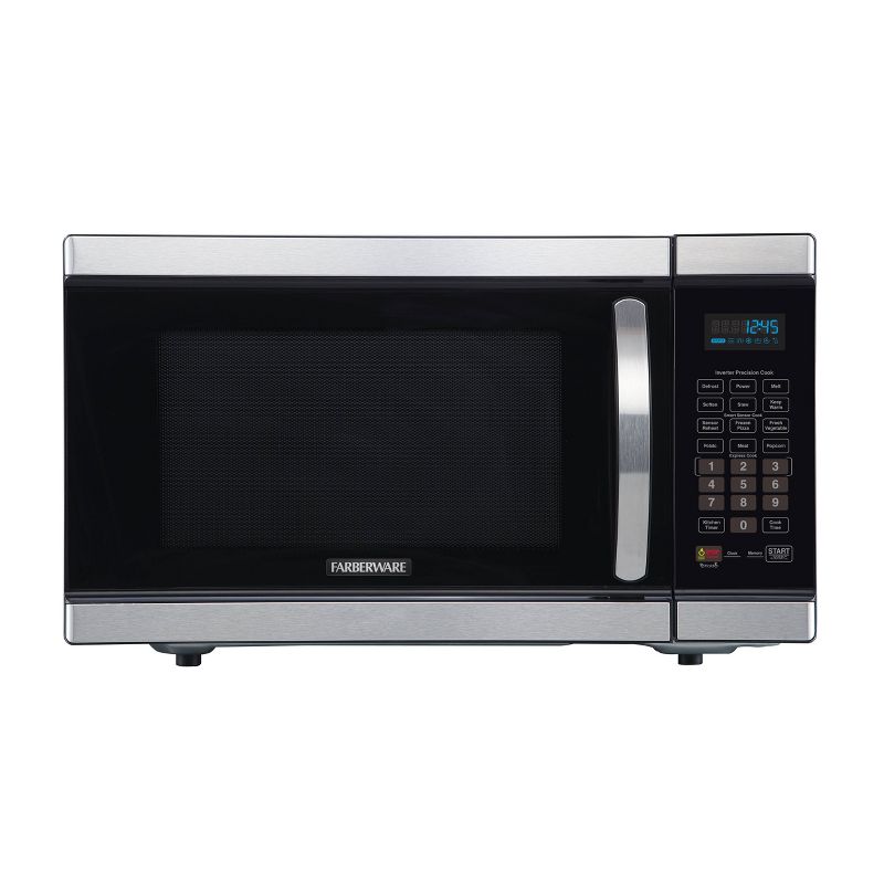 Faberware Gourmet 1.1 cu ft Smart Sensor Microwave Oven with  Inverter Technology - Silver