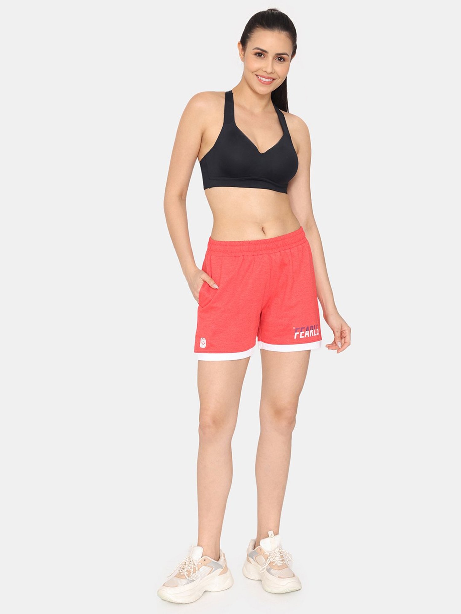 Rosaline by Zivame Red Sports Shorts