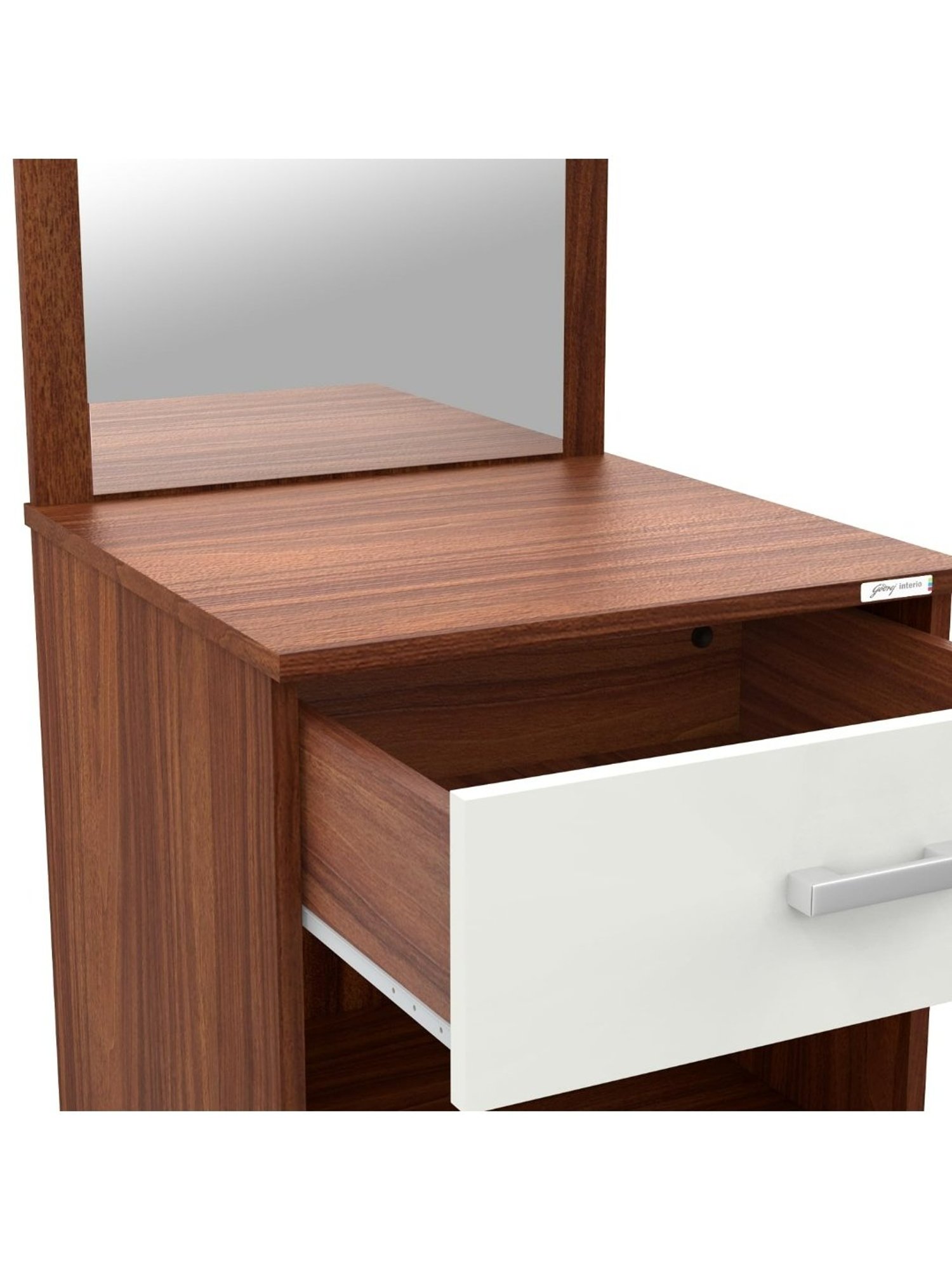 Godrej Interio Aero Valigny Oak Engineered Wood Standerd Dressing Table