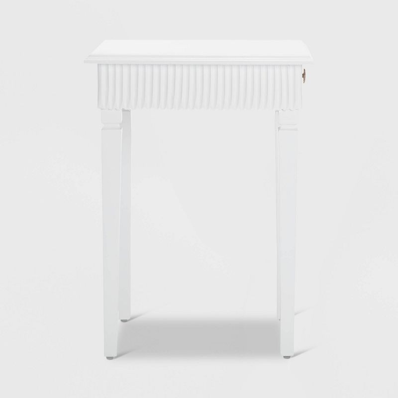 Atwood Side Table with Drawer White - Finch