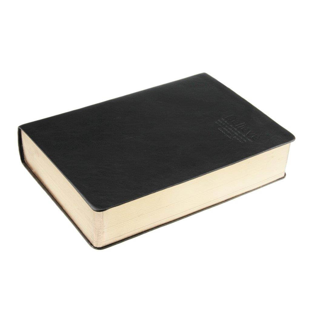 Starsource Thick 240 Sheets Soft Cover Faux Leather Cover Blank Memo Writing Sketchbook Notebook Diary Notepad Jotter Work-book