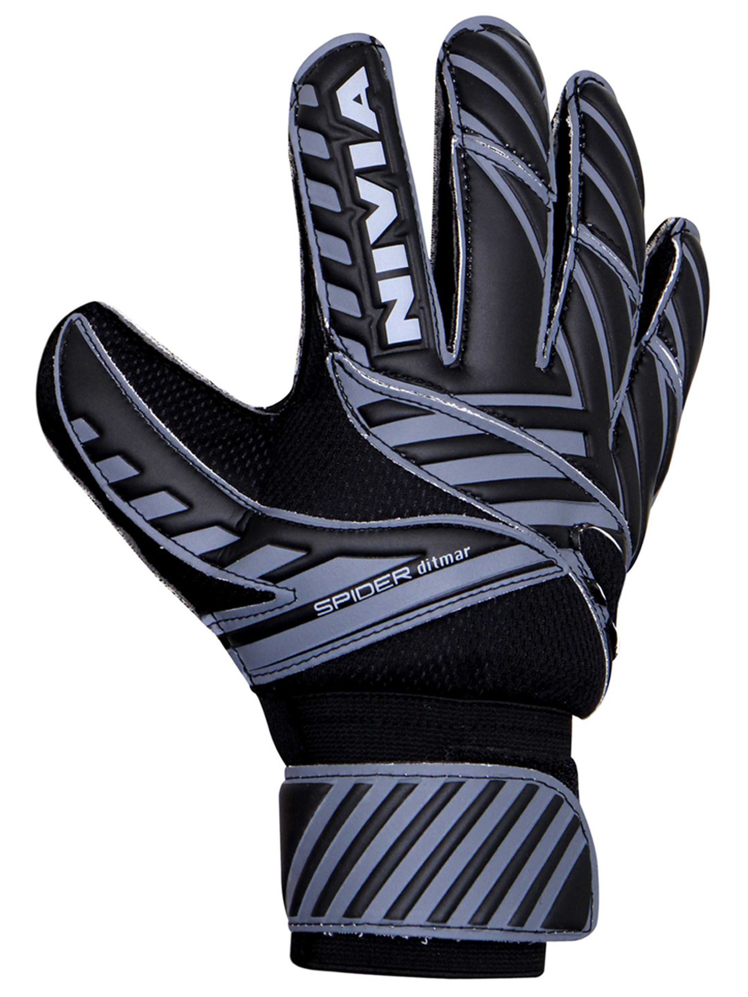 Nivia Ditmar Spider Goalkeeper Gloves (Black) Size - L