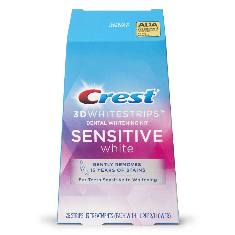 Crest 3D White-strips Sensitive Teeth Whitening Kit - 13 Treatments