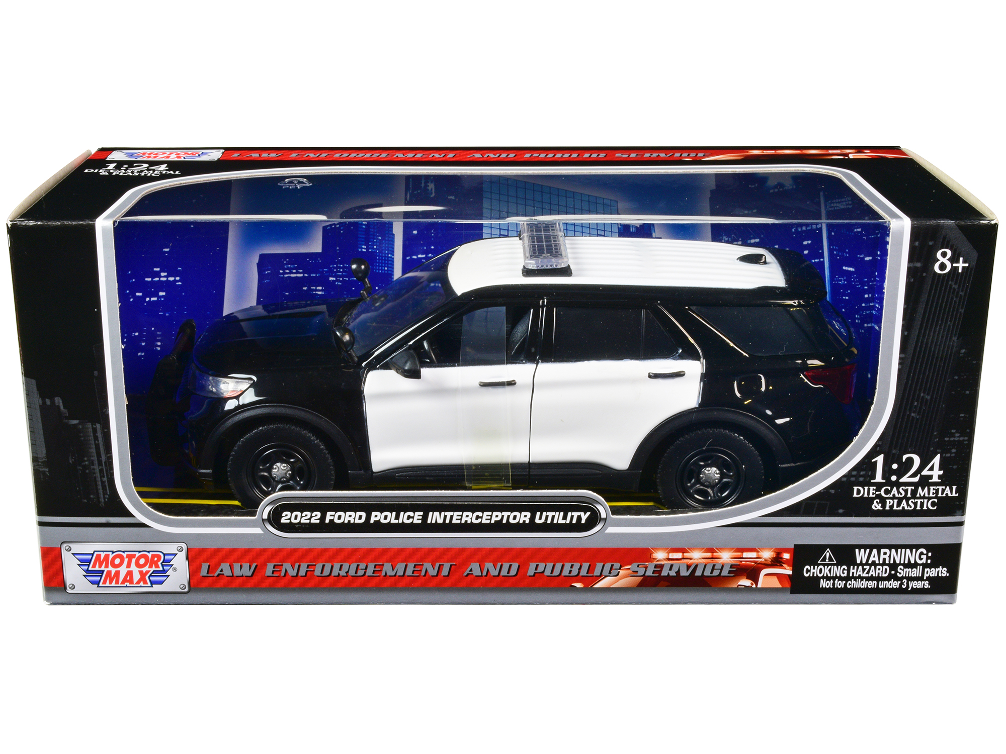 2022 Ford Police Interceptor Utility "RCMP (Royal Canadian Mounted Police)" White "Law Enforcement and Public Service" Series 1/43 Diecast Model Car by Motormax