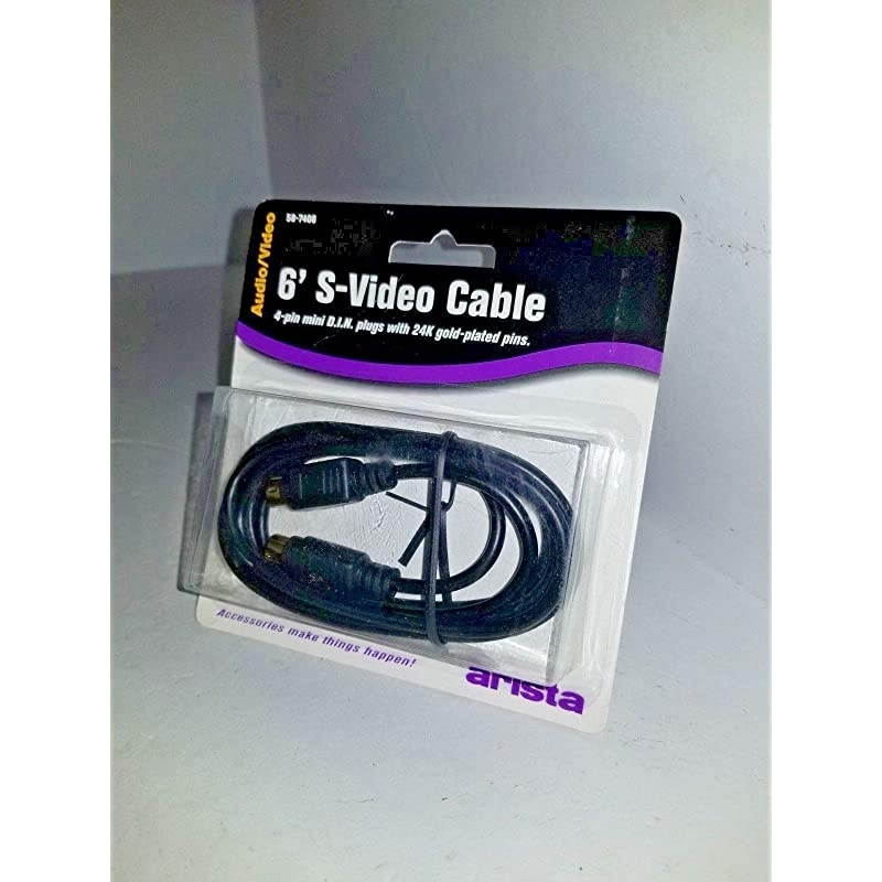 SVideo Cable GoldPlated SVHS 4PIN SVideo Cord 25 Feet