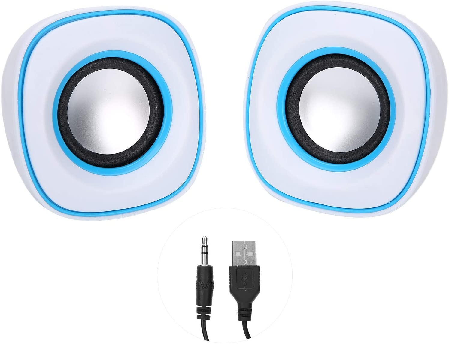 USB Speaker Desktop Loudspeaker Stereo Sound Plug and Play Sound Box Rich Stereo Mini Loudspeaker for notebooks laptops More Devices for Computer