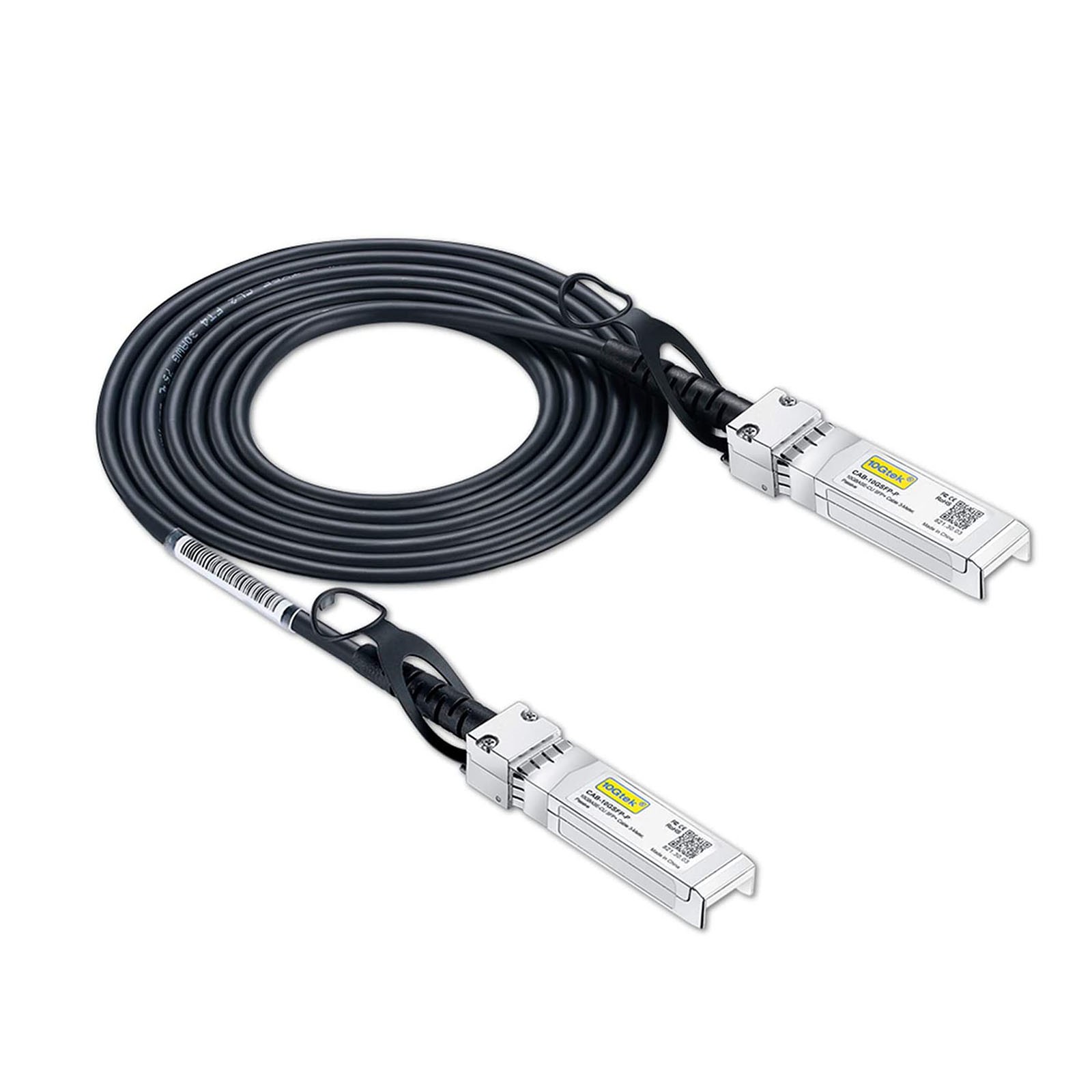 SFP+ DAC Twinax Cable, Passive, Compatible with Cisco SFP-H10GB-CU0.5M, Ubiquiti and More, 0.5 Meter(1.6ft)