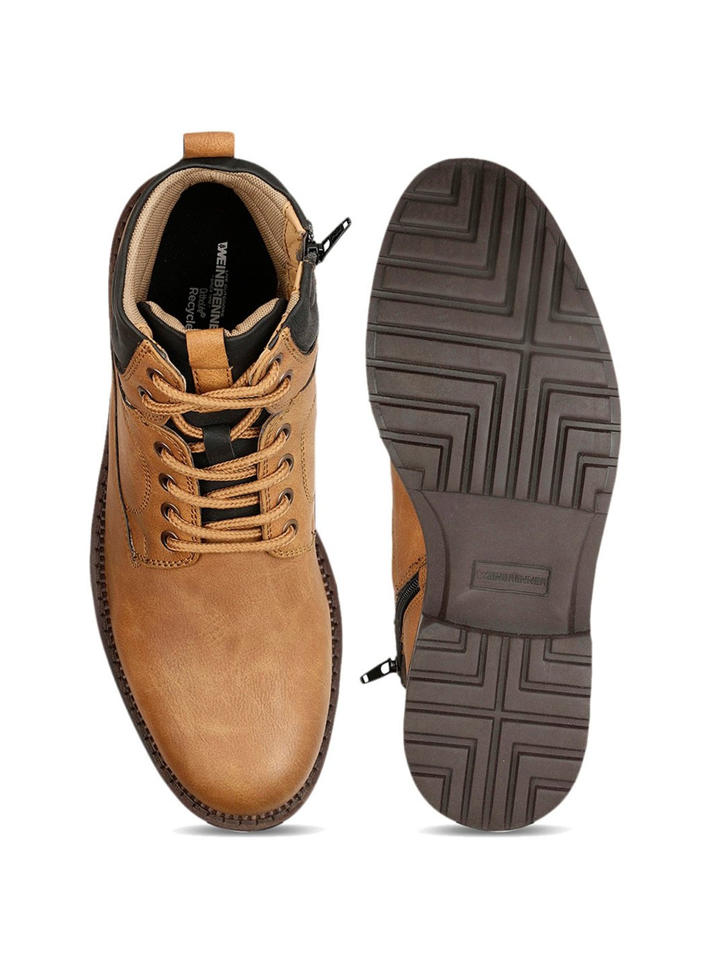 Weinbrenner by Bata Men's Tan Derby Boots