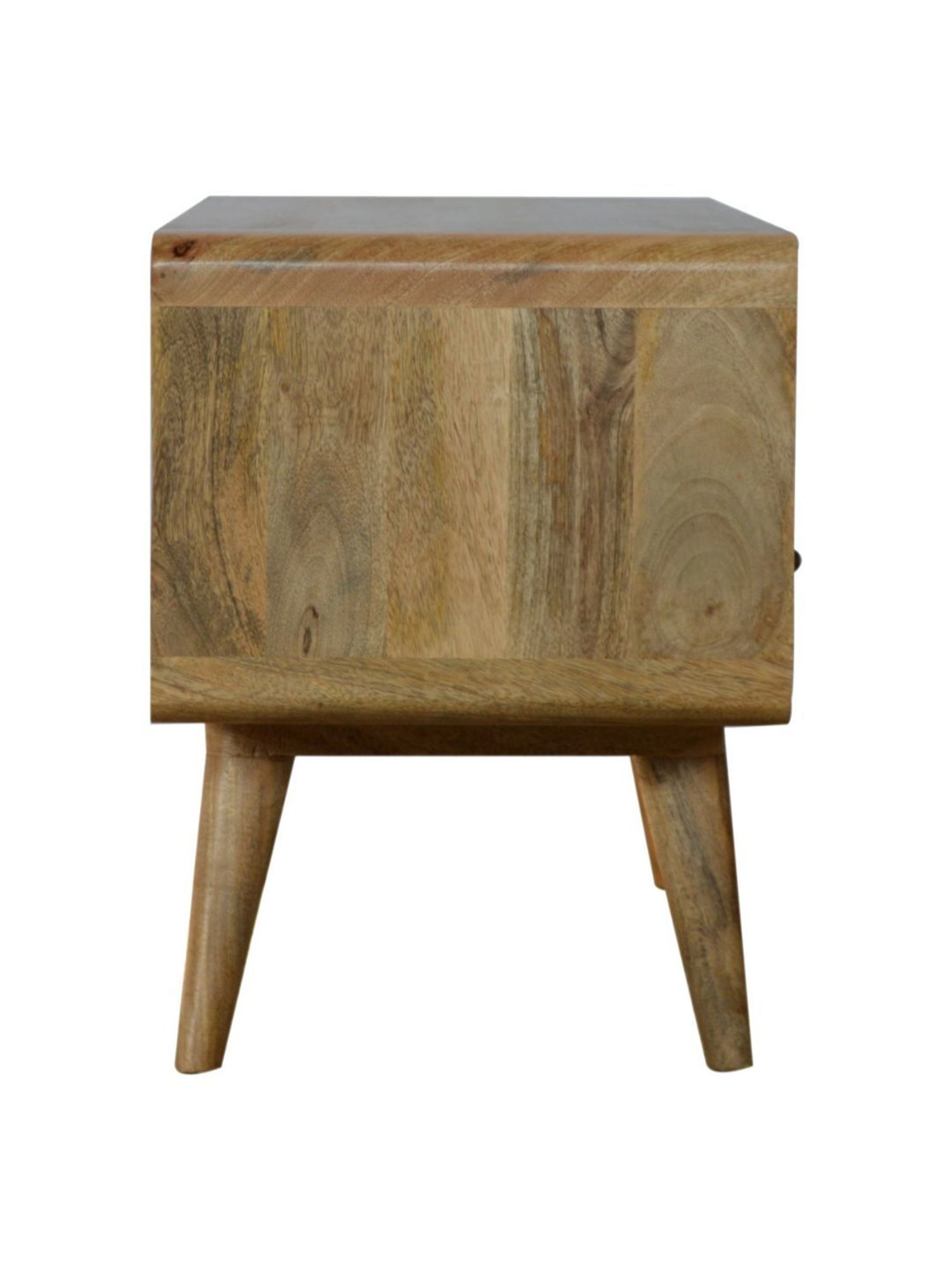 Artisan Furniture Brown Curved Oak-ish Media Unit