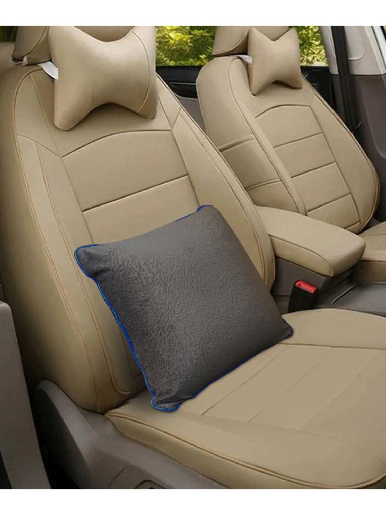 The White Willow Black Car Cushion - Set of 1