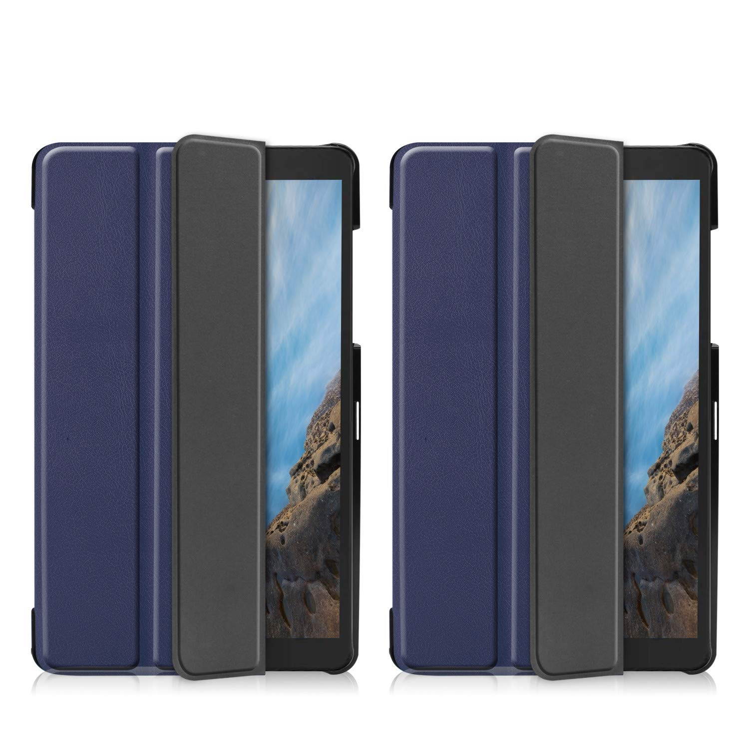 Compatible with Samsung Galaxy Tab A 8.0 2019 Case SM-T290 / T295 / T297 Shockproof Folio Stand Cover PU Leather Holster Tablet Protective Case with Kickstand