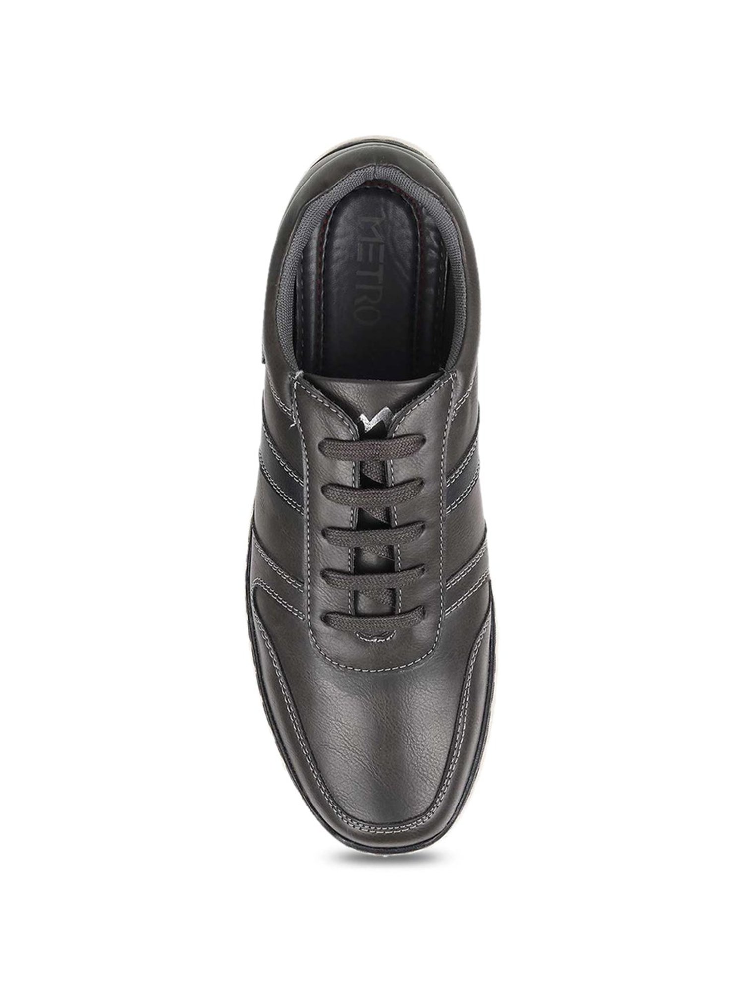 Metro Men's Black Casual Sneakers