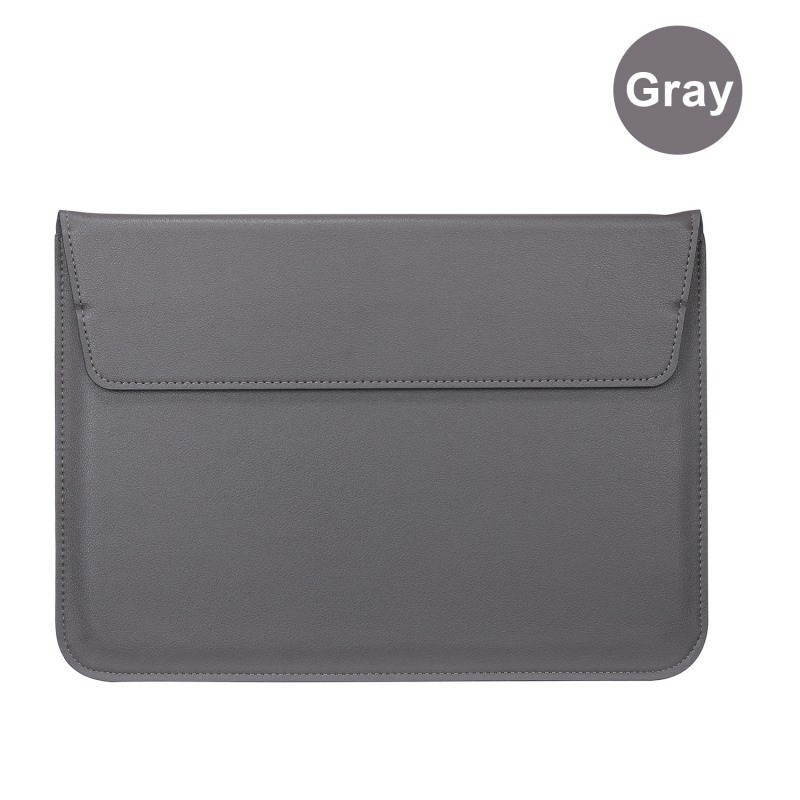 For MacBook 12"/ 11.6"/13.3"/15.4"  PU Leather Laptop Sleeve Case With Stand Function For MacBook Samsung Chromebook HP Acer Lenovo