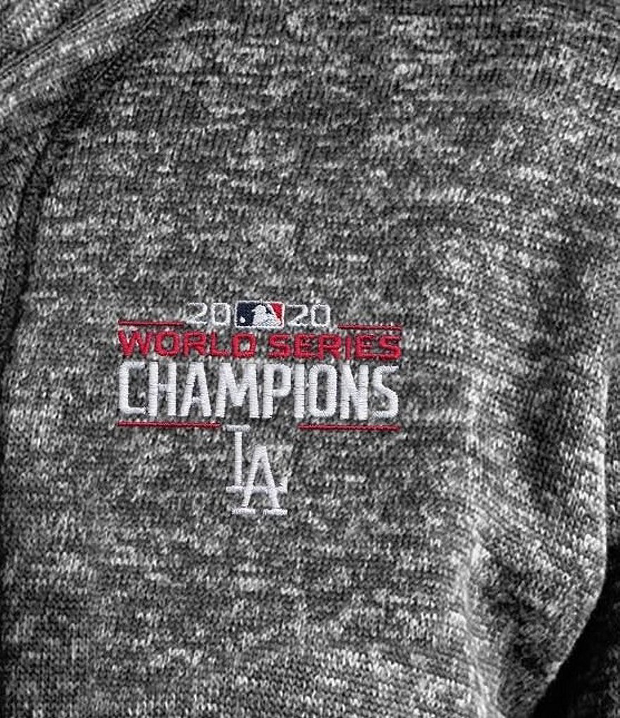 Antigua Los Angeles Dodgers 2020 MLB World Series Champions Fortune Quarter-Zip Pullover