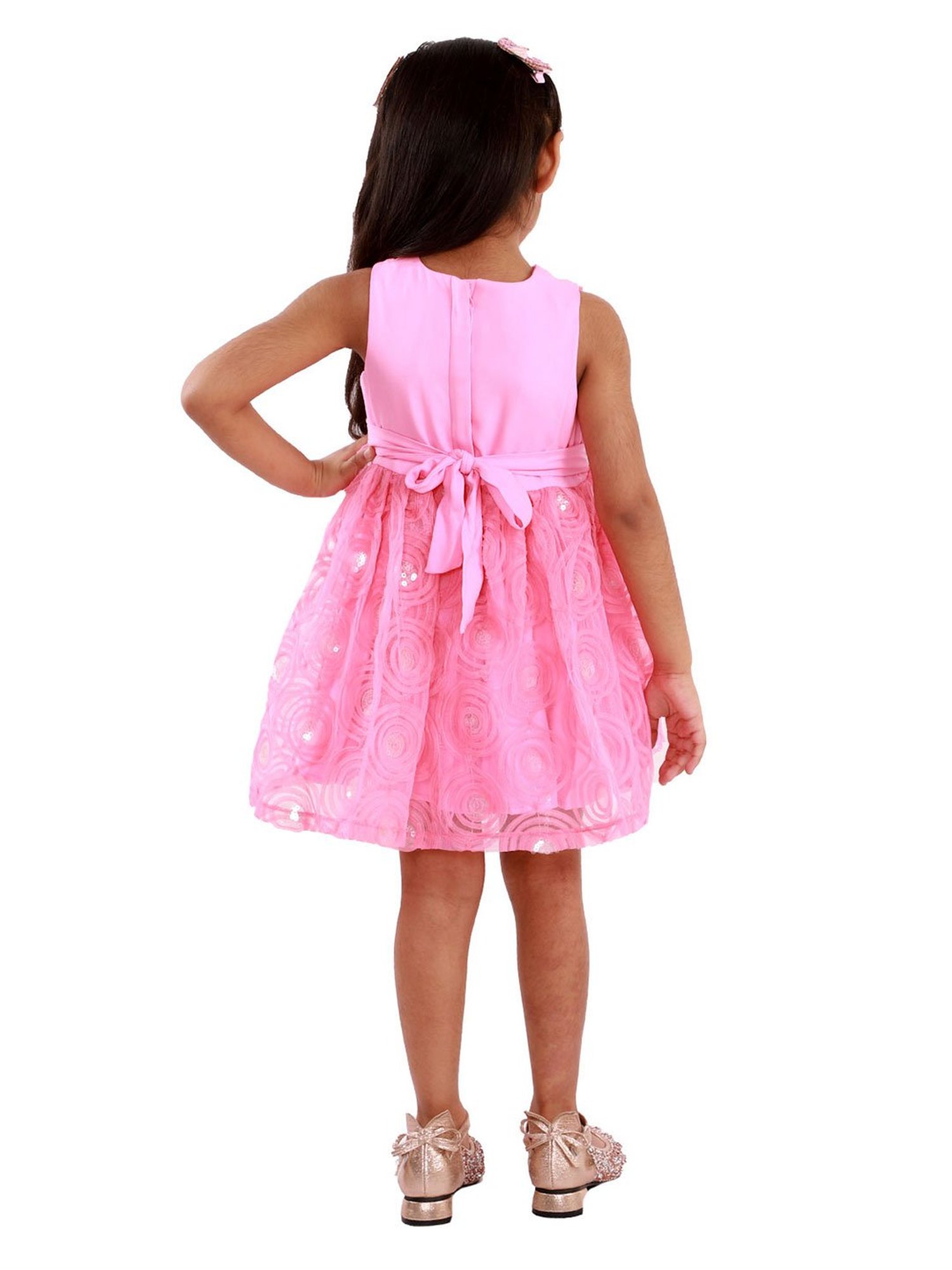 KidsDew Kids Pink Embellished Dress