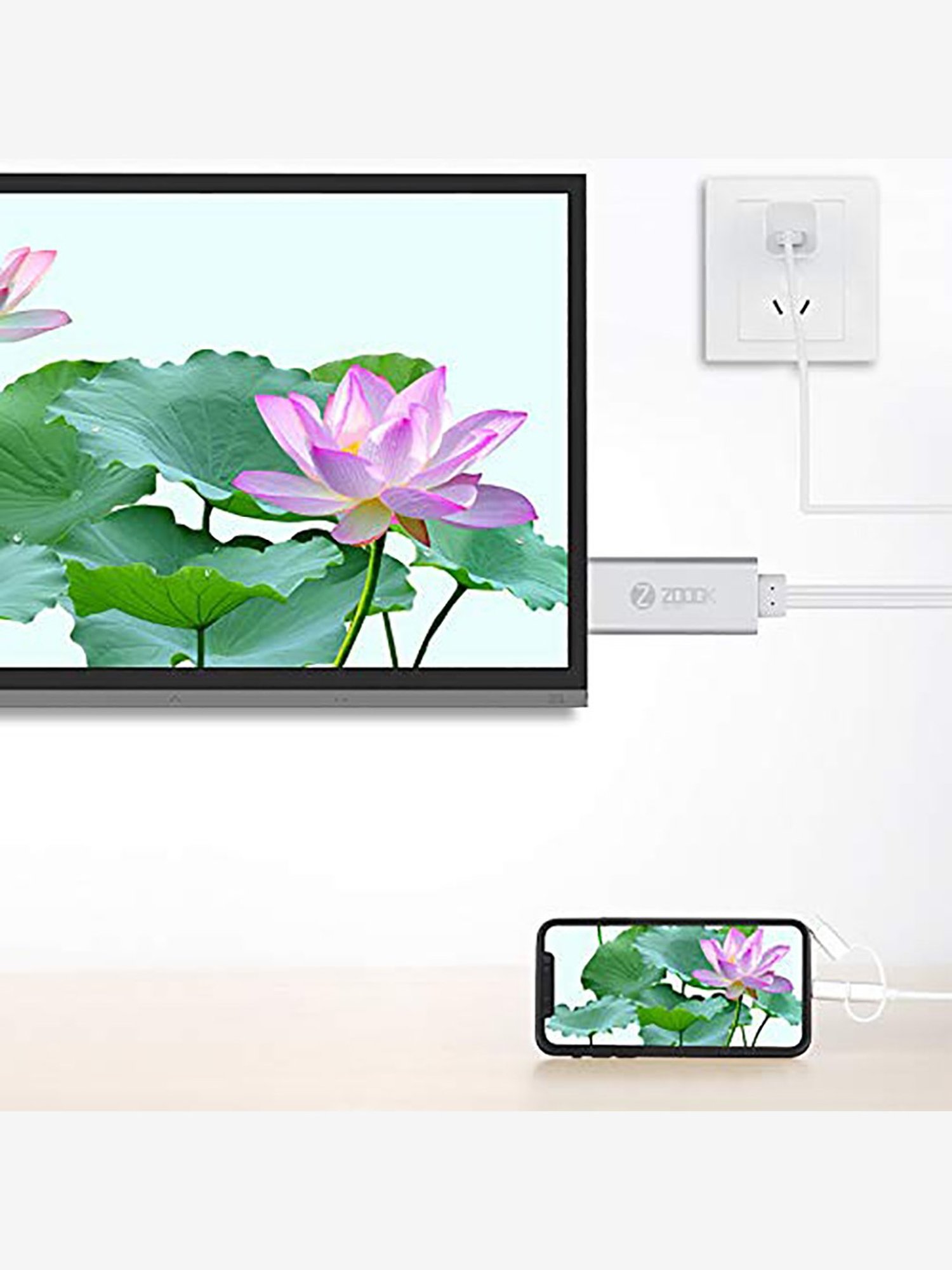 Zoook HDMILINK A300 3 in 1 HDMI Adapter Cable (Silver)