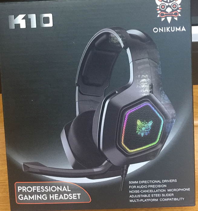 Headphone Breathing Light K10RGB Headphones English Listening Speaking Test Headphone Luminous Gaming Headphone Microphone