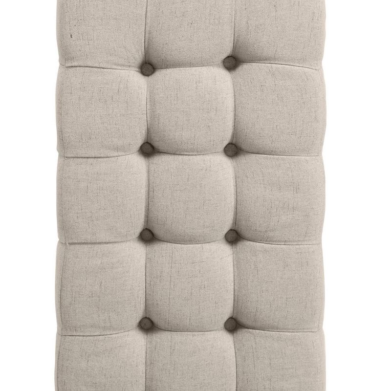 Upholstered Bench without Armrests Tan - Silverwood