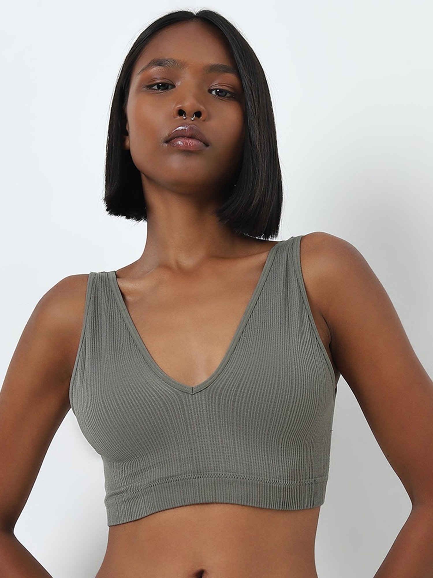 Tweens Peach & Green Non Padded Bra (Pack Of 2)