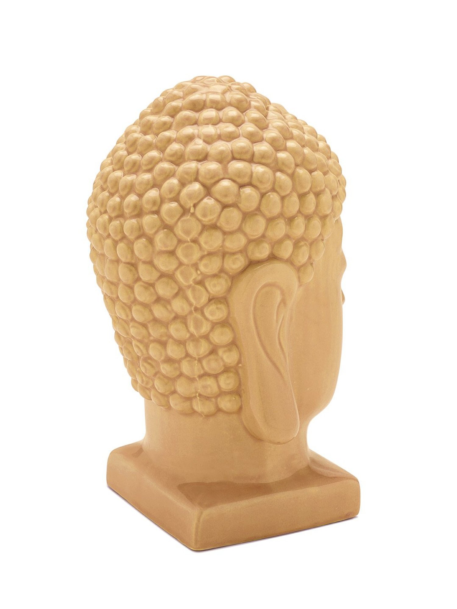 Pure Home and Living Yellow Ceramic Textured Sculptures and Figurines