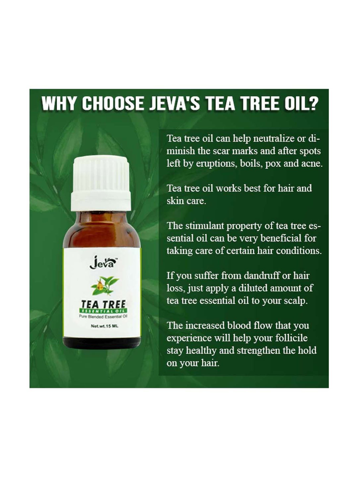 Tea Tree Pure blended essential oil - 15 ml