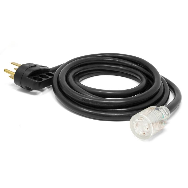 WEN PC5030 15ft 10-Gauge Transfer-Switch-Ready Generator Adapter Extension Cord w/ Light-Up Plug