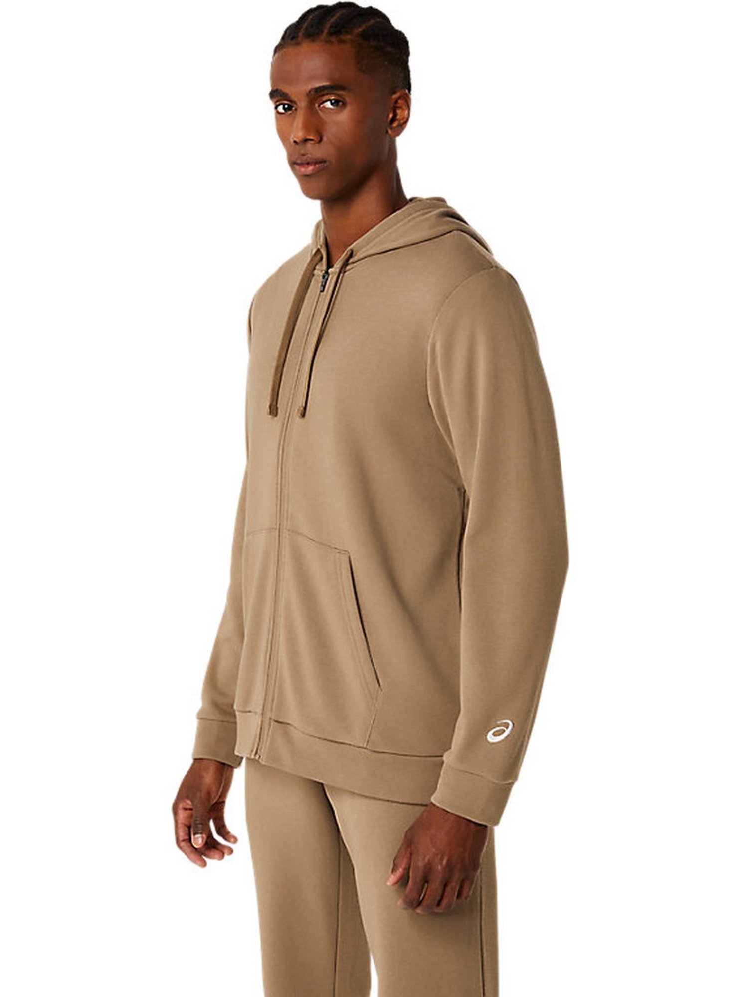 Asics Brown Regular Fit Sports Hoodie