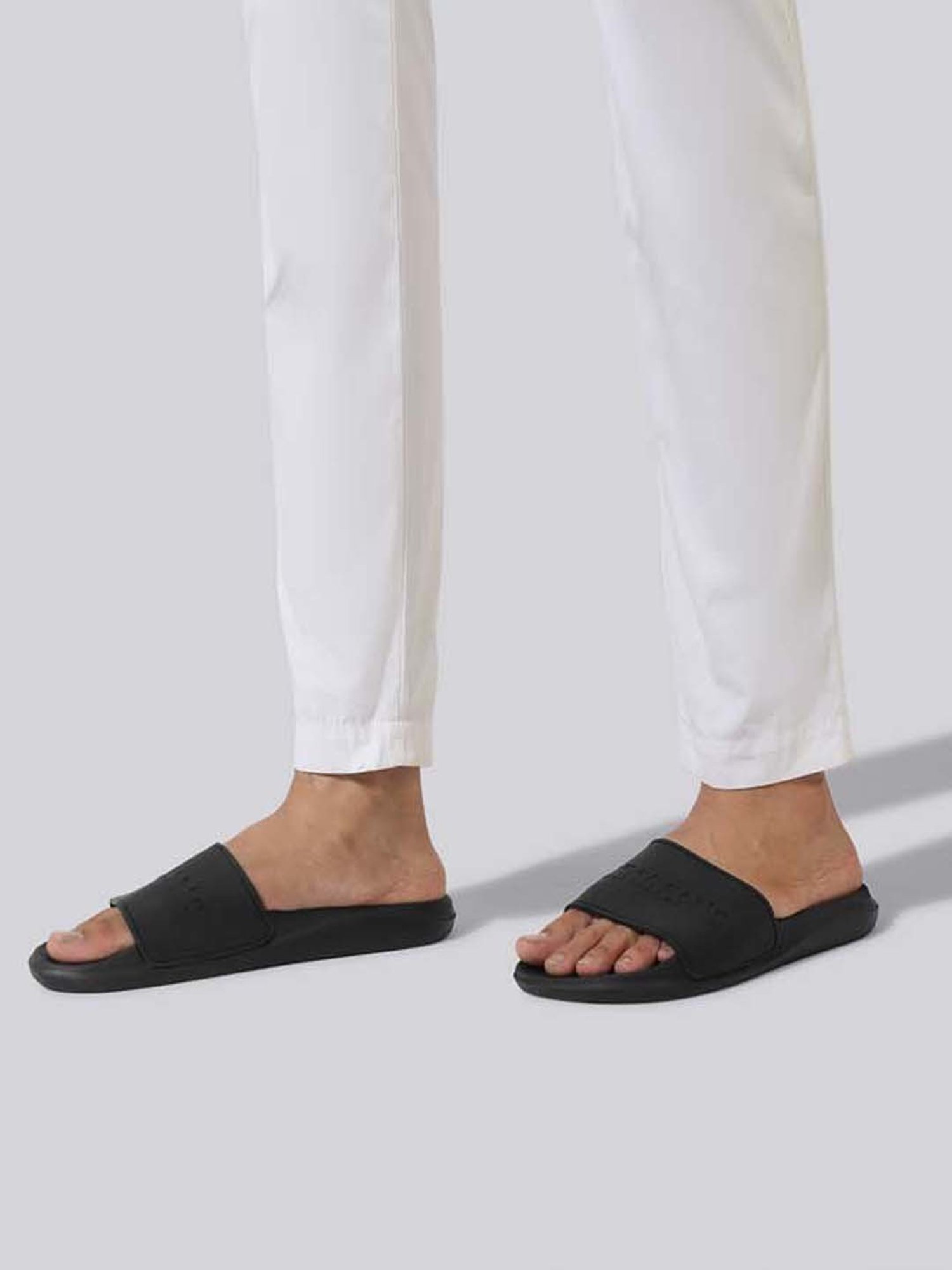 Neemans Men's Black Slides