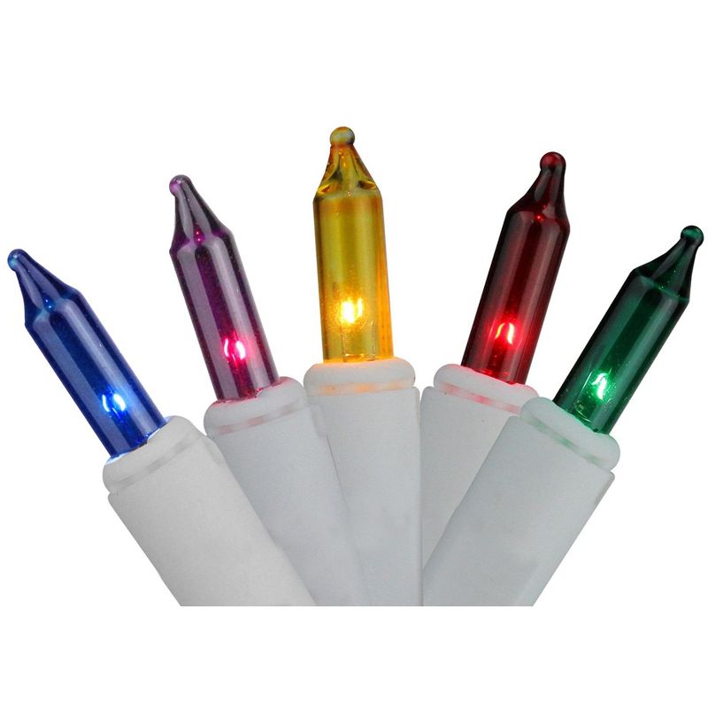 Brite Star 50ct Mini Window Curtain Icicle Lights Multi-Color - 32' White Wire