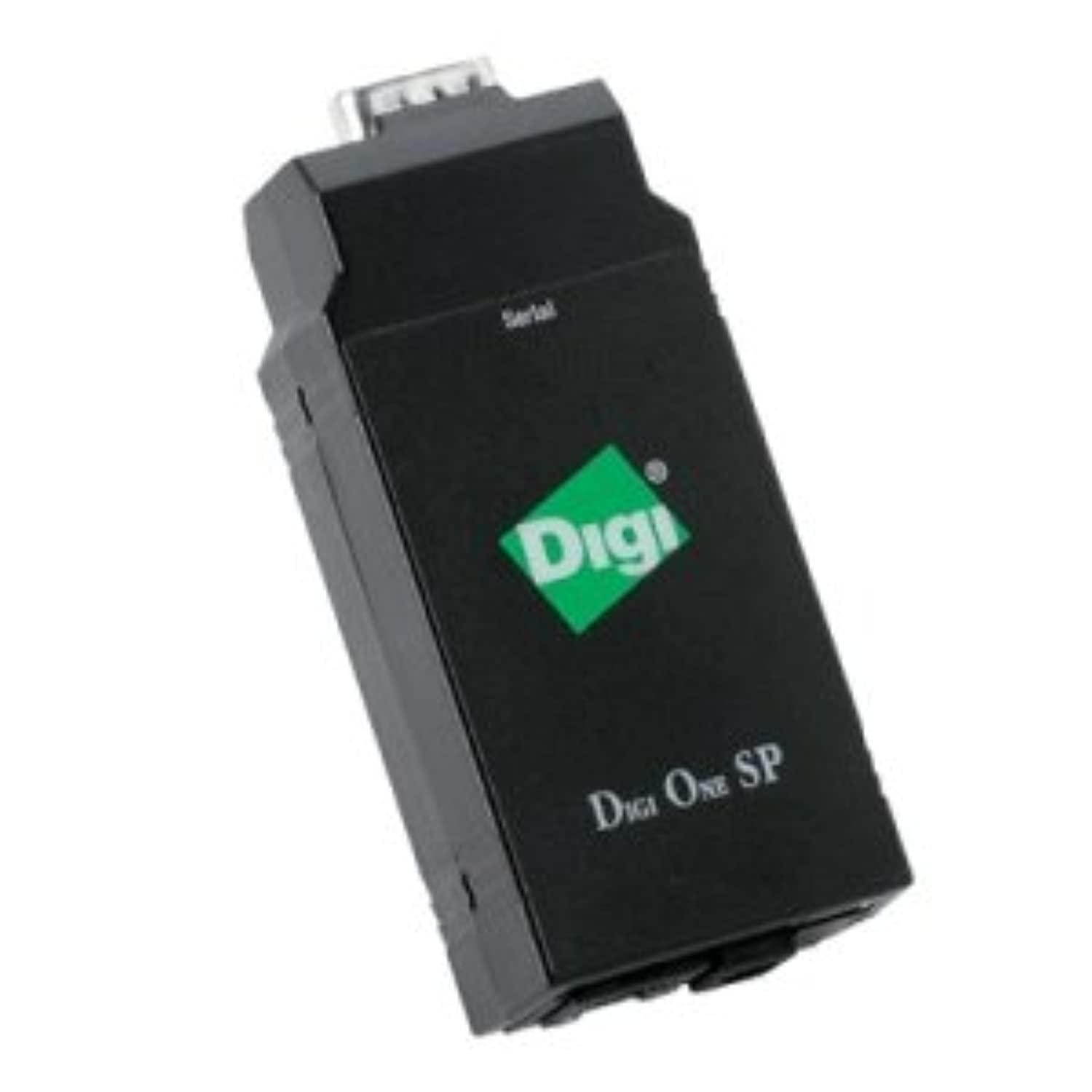 Digi Digi One SP Device Server. DIGI ONE SP 1PORT DEVICE SERVER W/RS232/422/485 10/100BT ETHERNET DEVSVR. 1 x DB-9 , 1 x RJ-45