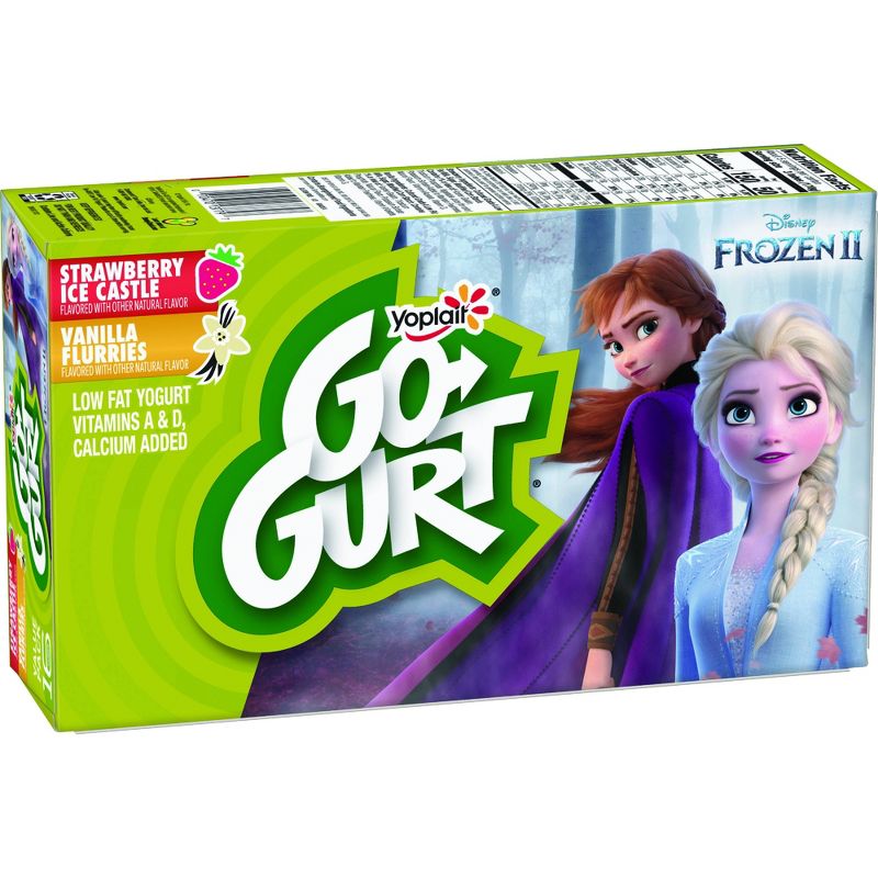 Yoplait Disney Frozen Go-Gurt Strawberry and Vanilla Kids' Yogurt Tubes - 16pk/2oz Tubes