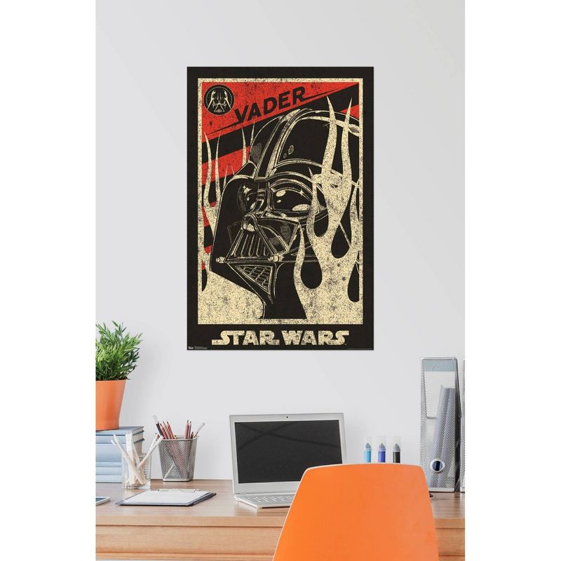 34" x 22" Star Wars: Saga Vader Propaganda Unframed Wall Poster - Trends International