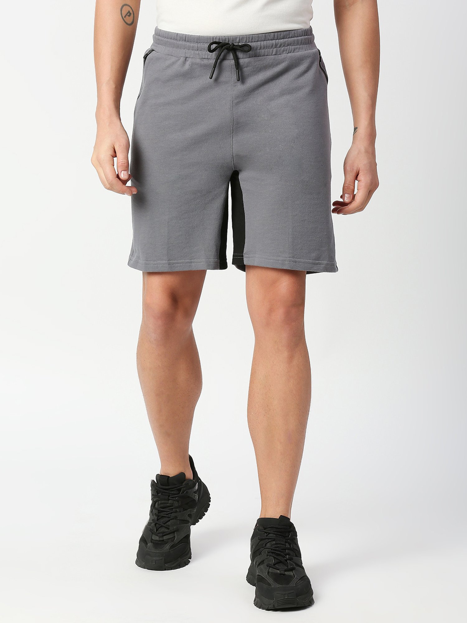 Fitz Charcoal Slim Fit Shorts