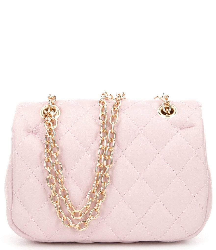 GB Girls Quilted Chain Crossbody Handbag