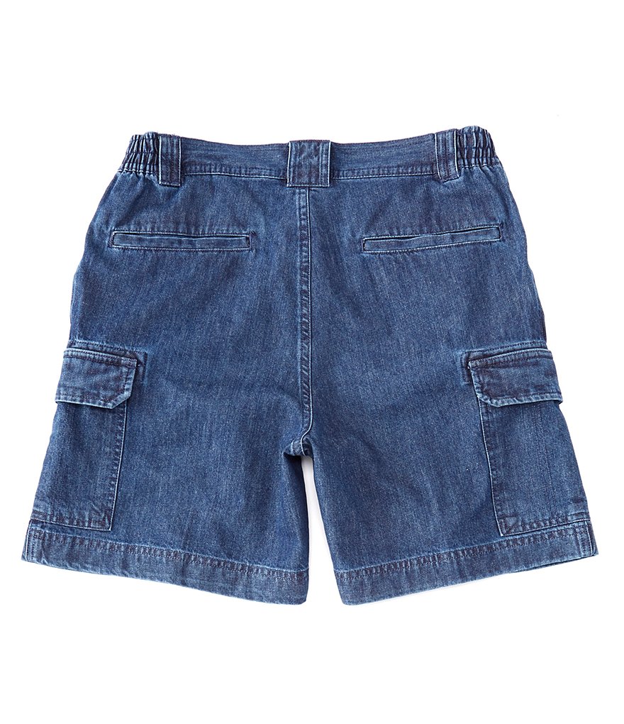 Roundtree & Yorke Big and Tall Performance 9#double; and 11#double; Inseam Flat Front Herringbone Print Shorts