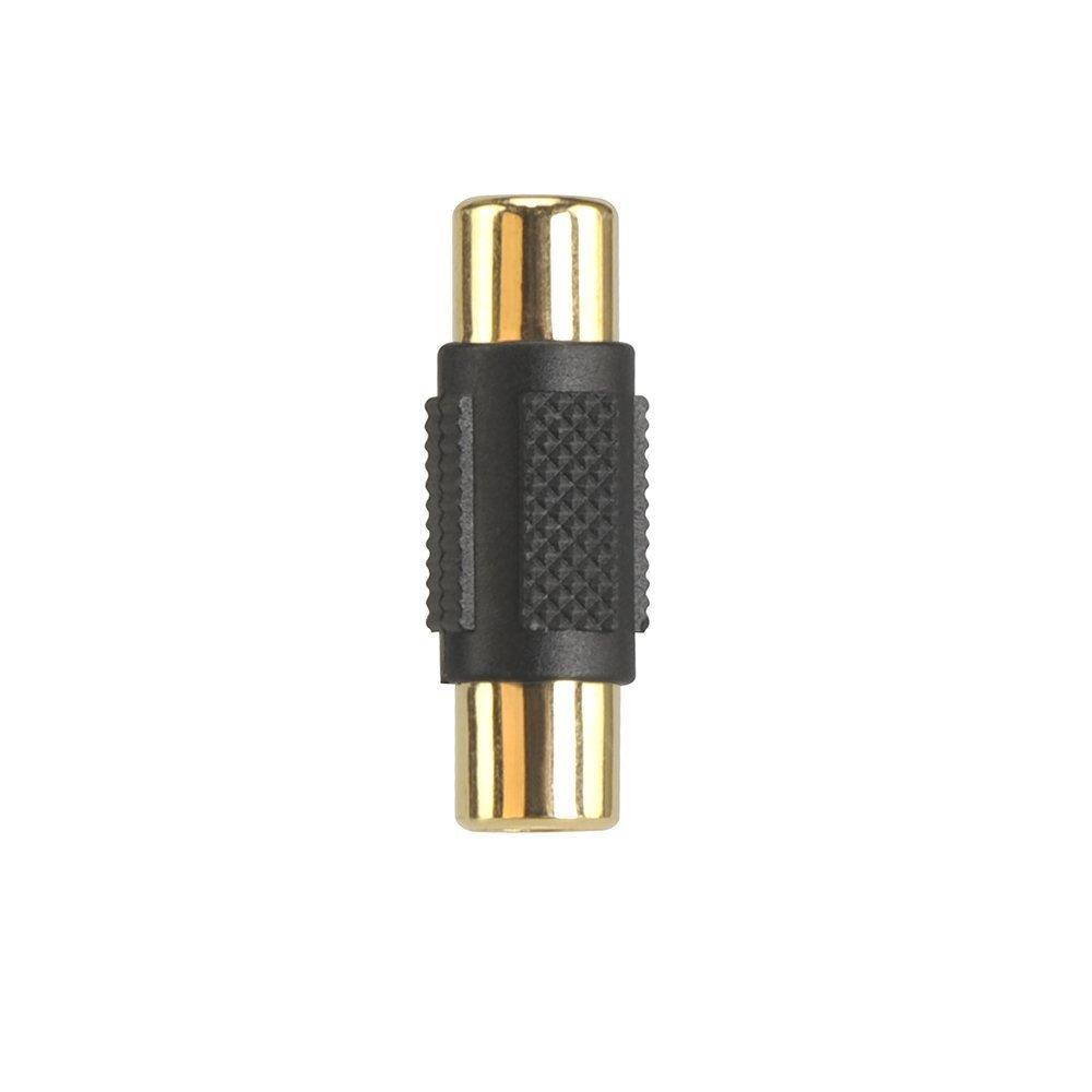 Warmstor 10 Pack Audio Video RCA Female to Female Adapter Coupler Gold