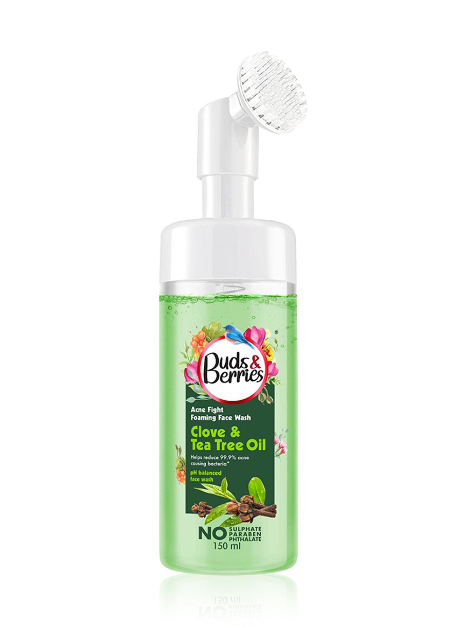 Buds & Berries Clove & Tea Tree Oil Acne Fight Foaming Face Wash - 150 ml
