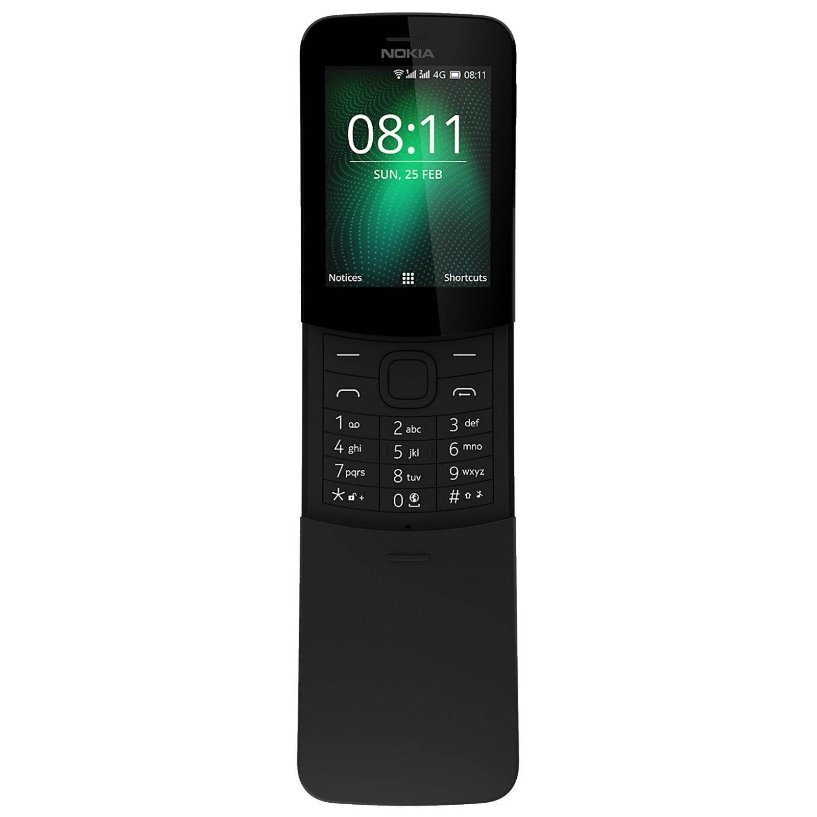 Nokia 8110 4G (2018) Dual-SIM 4GB (No CDMA, GSM only) Factory Unlocked 4G/LTE Smartphone - Yellow
