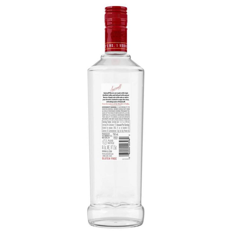 Smirnoff Raspberry Flavored Vodka - 750ml Bottle