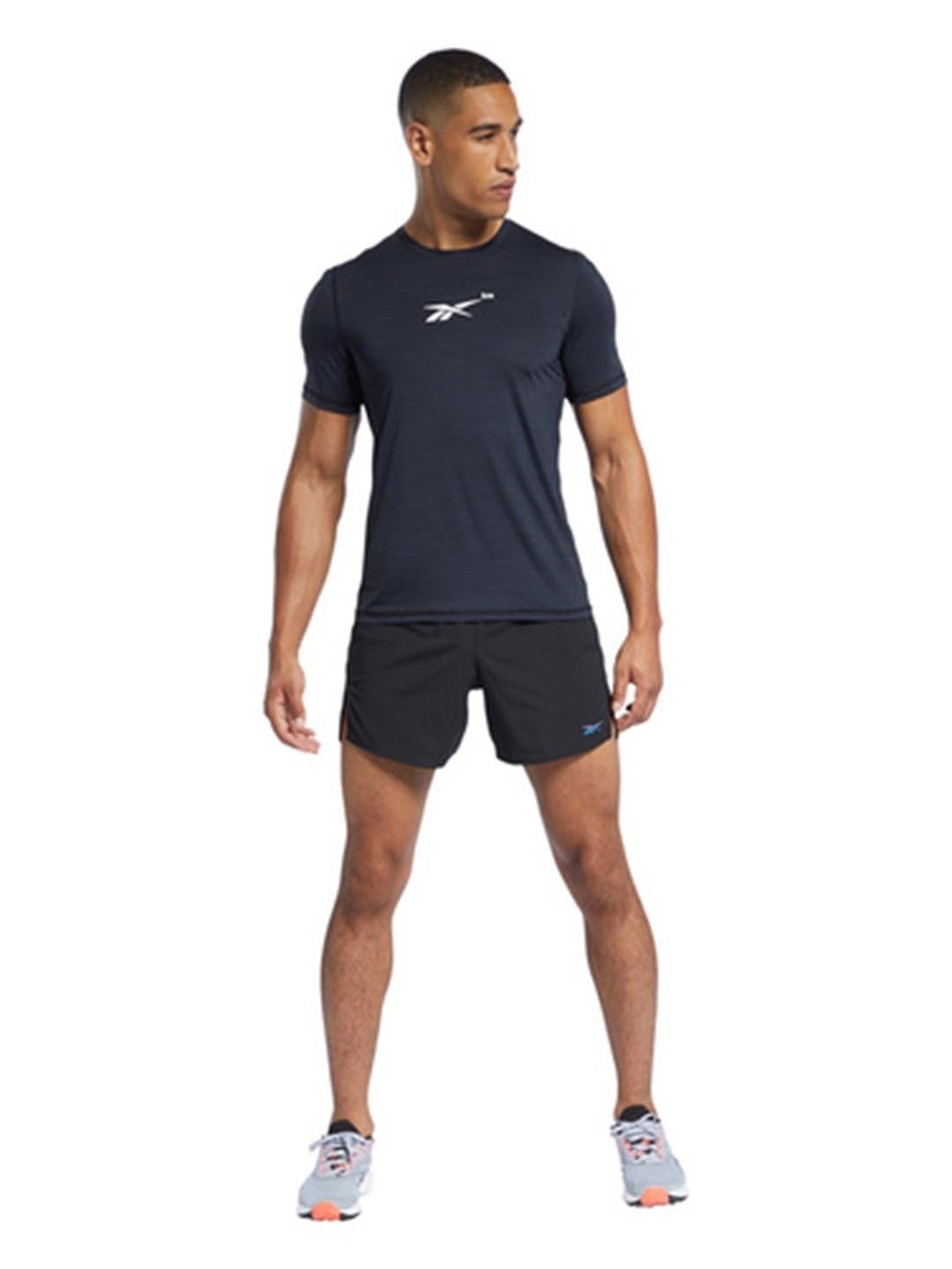 Reebok Black Regular Fit Sports Shorts