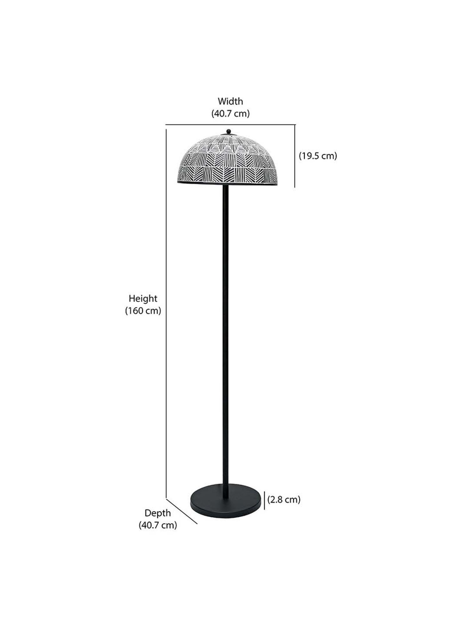 64" x 8.9" x 10.5" Smart Light Full Spectrum Floor Lamp (Includes LED Light Bulb) White - Verilux