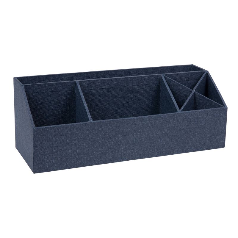 Elisa Canvas Desk Organizer Blue - Bigso Box of Sweden