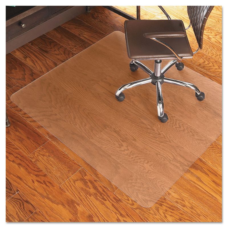 3'10"x5' Rectangle Solid Office Chair Mat Clear - ES Robbins