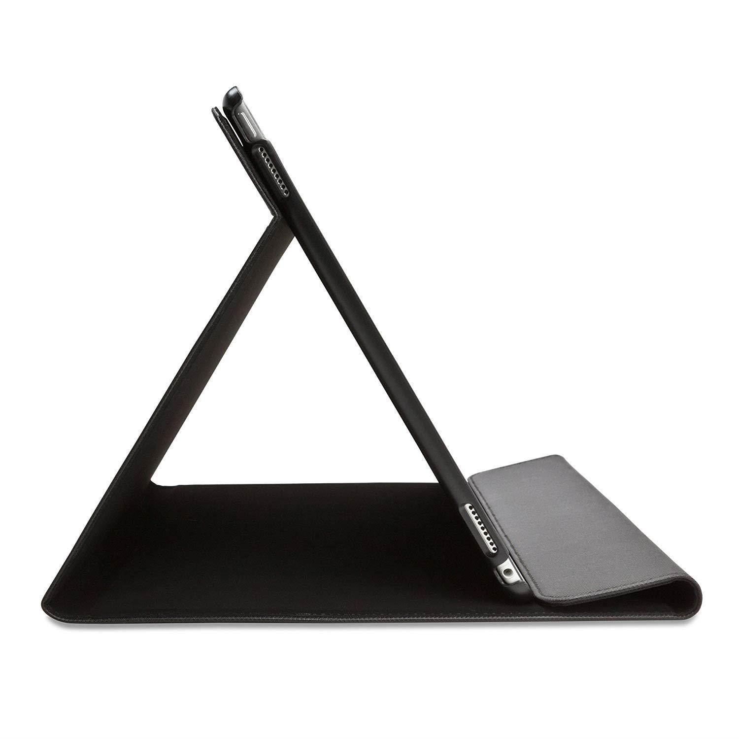 iPad Pro Case, BoxWave [Ultra-slim Leather Case] Slim Leather Book Style Flip Cover for Apple iPad Pro - Nero Black