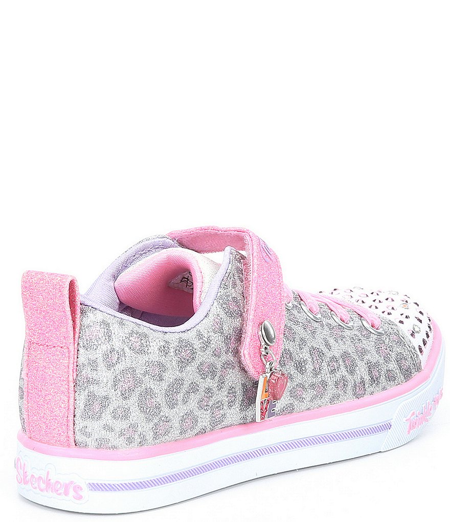 Skechers Girls' Twinkle Toes Sparkle Lite-Leopard Shines Light Up Sneakers (Youth)