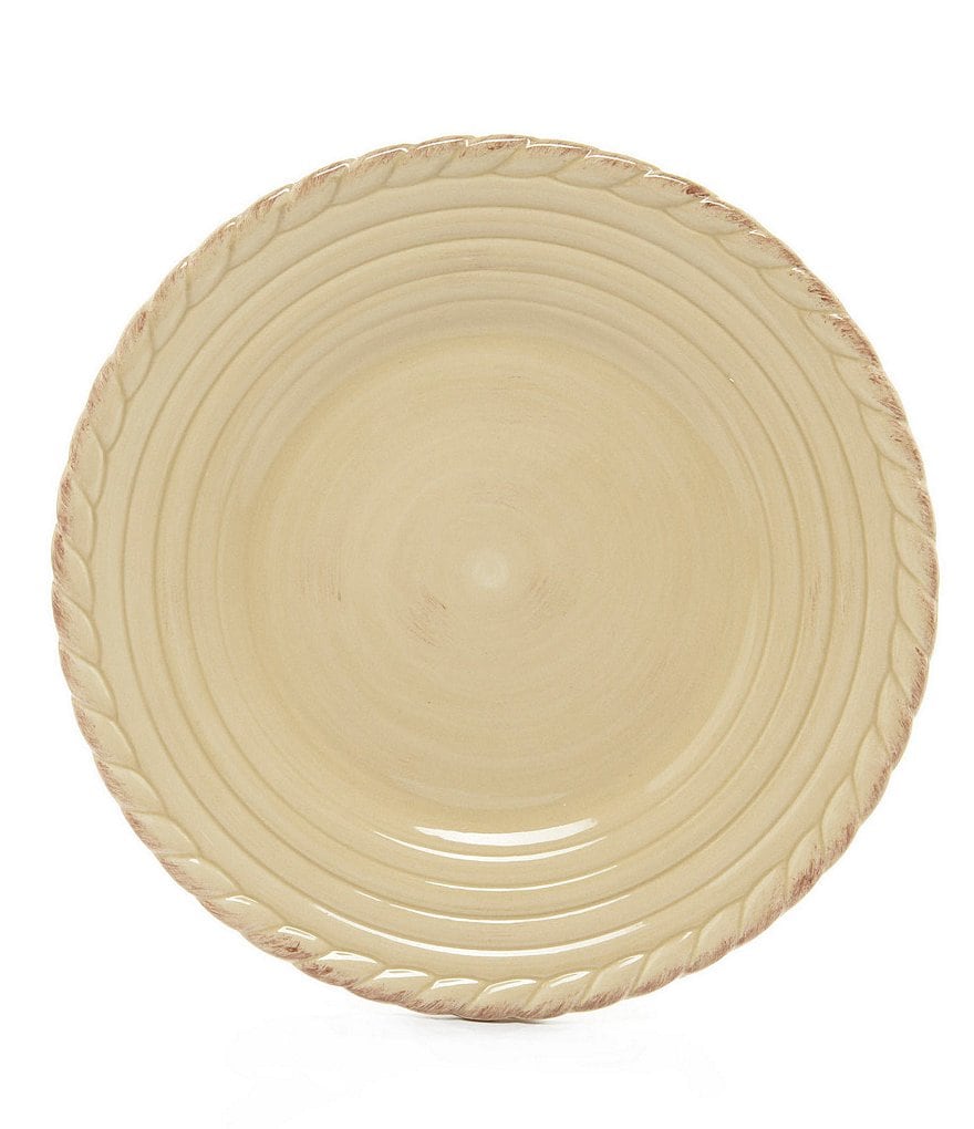 Artimino Tuscan Countryside Rope-Edged Stoneware Salad Plate