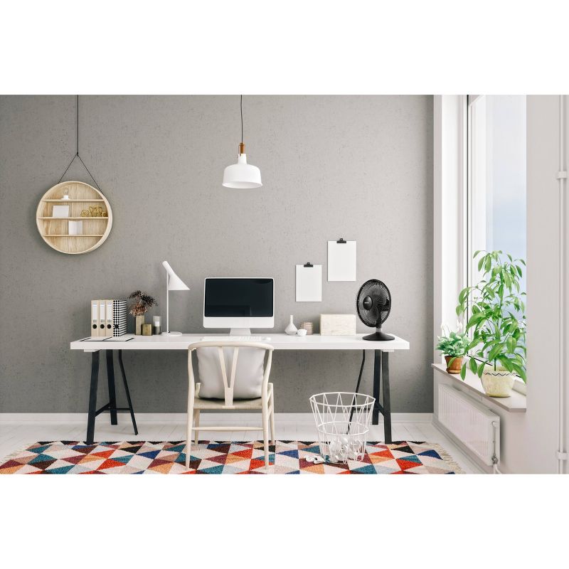 Holmes 12" Oscillating Metal Grill Rotary Dial Table Fan